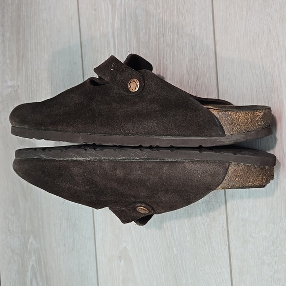 Birkenstock Women Boston Suede Clog mule slip on shoes sz 41/10 Narrow - Picture 14 of 16
